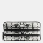Coach Accordion Wallet In Python Stripe Leather