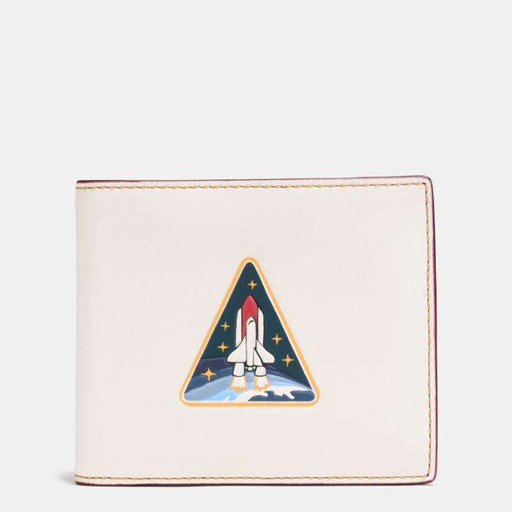 Coach 3-in-1 Wallet In Glovetanned Leather With Rocket Earth