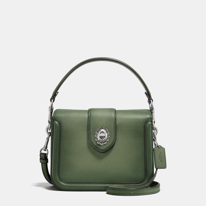 Coach Page Crossbody In Glovetanned Leather With Tooled Turnlock
