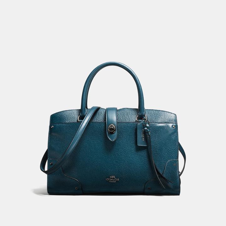 Coach Mercer Satchel 30 With Whiplash Detail
