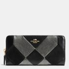 Coach Accordion Zip Wallet In Patchwork Leather