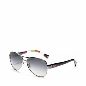 Coach   Kristina Polar  Lozenge Metal Aviator Dr Pink One