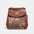 Coach Parker Convertible Backpack 16 In Signature Canvas With Prairie Floral Print