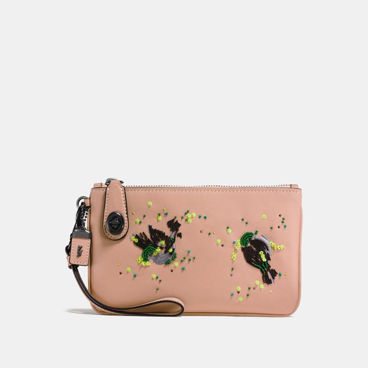 Coach Turnlock Wristlet 21 With Meadowlark