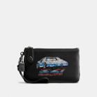 Coach Turnlock Wristlet 21 With Car