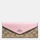 Coach Soft Wallet In Colorblock Signature Coated Canvas