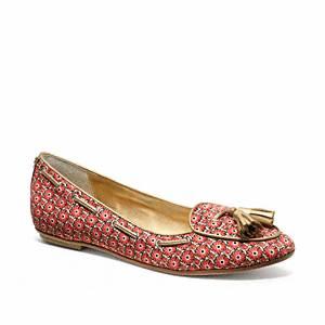 Coach   Malika Print  Loafer W  Tassels Desert Sky Gold 5   B