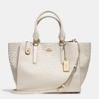 Coach Crosby Carryall In Python Embossed Leather