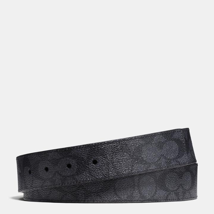Coach Signature Coated Canvas Reversible Belt Strap