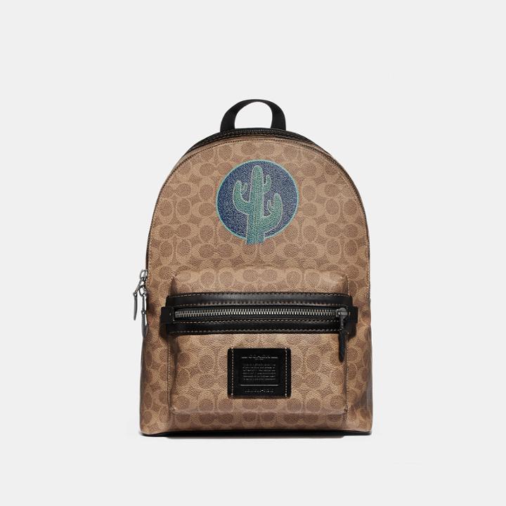 Coach Academy Backpack In Signature Canvas By Robert Frank Hunter