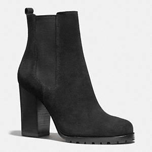 Coach - Odelle- High Bootie W Gore Details Black 10  B