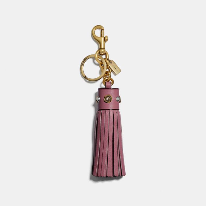 Coach Tea Rose Tassel Bag Charm