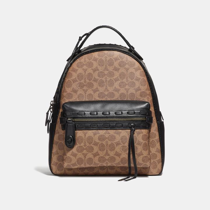 Coach Campus Backpack In Signature Canvas With Whipstitch