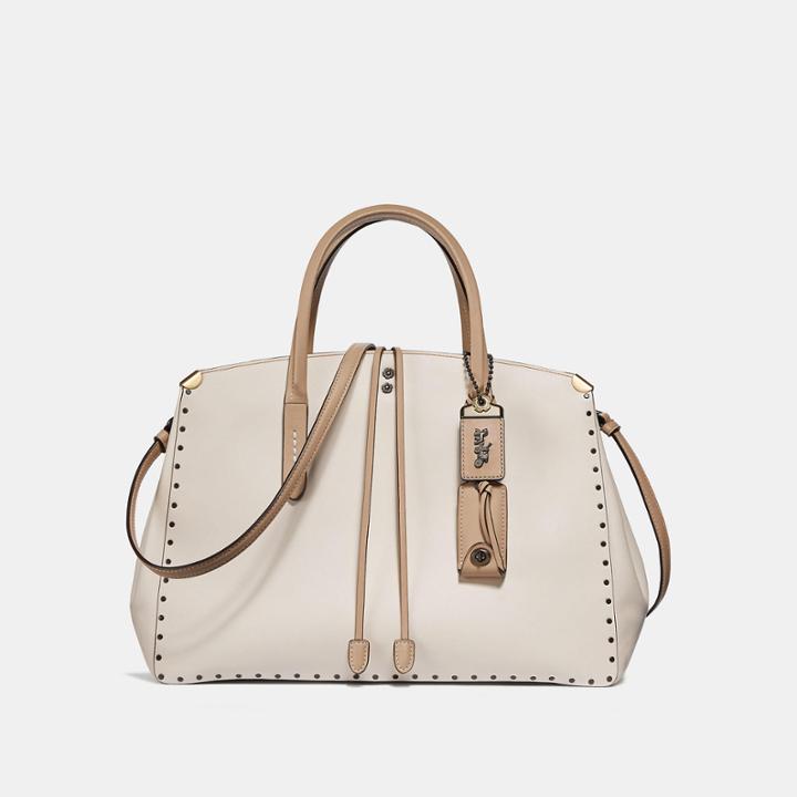 Coach Cooper Carryall In Colorblock With Border Rivets
