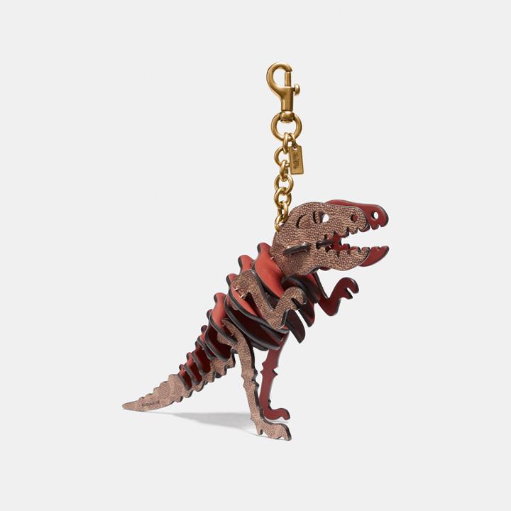 Coach Medium Rexy Bag Charm In Signature Canvas
