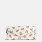 Coach Soft Wallet In Flower Patch Print Coated Canvas
