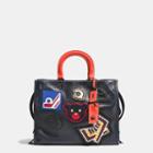 Coach Varsity Patch Rogue Bag In Pebble Leather