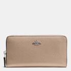 Coach Accordion Zip Wallet In Polished Pebble Leather