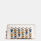 Coach Accordion Zip Wallet In Link Glovetanned Leather