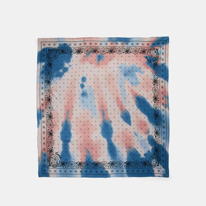 Coach Tie Dye Bandana Print Silk Square Scarf