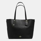 Coach Large Market Tote In Polished Pebble Leather