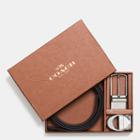 Coach Boxed Sculpted C Cut-to-size Reversible Belt