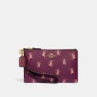 Coach Small Wristlet With Party Mouse Print