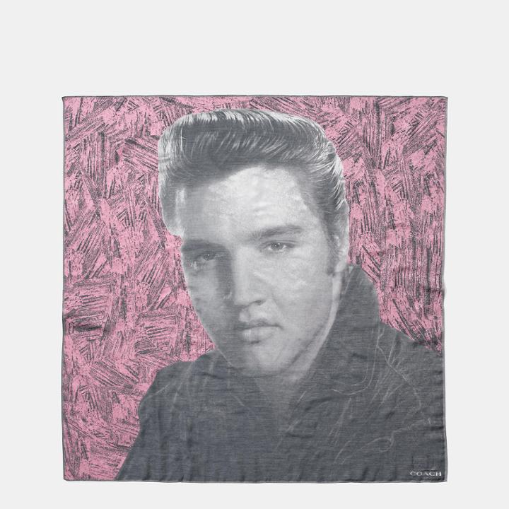 Coach Elvis Oversized Square Scarf