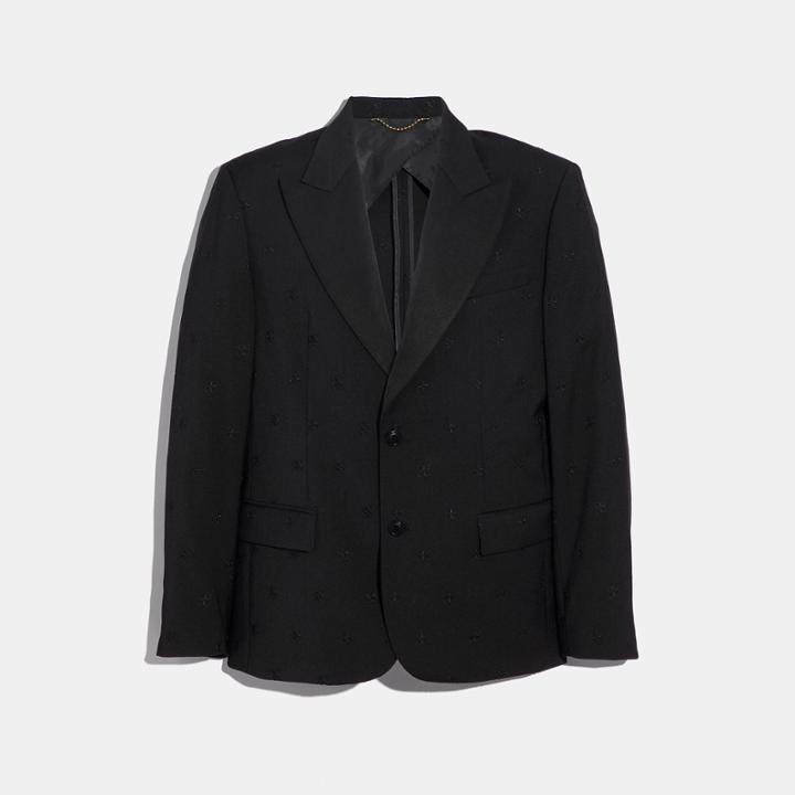 Coach Jacquard Tuxedo Jacket