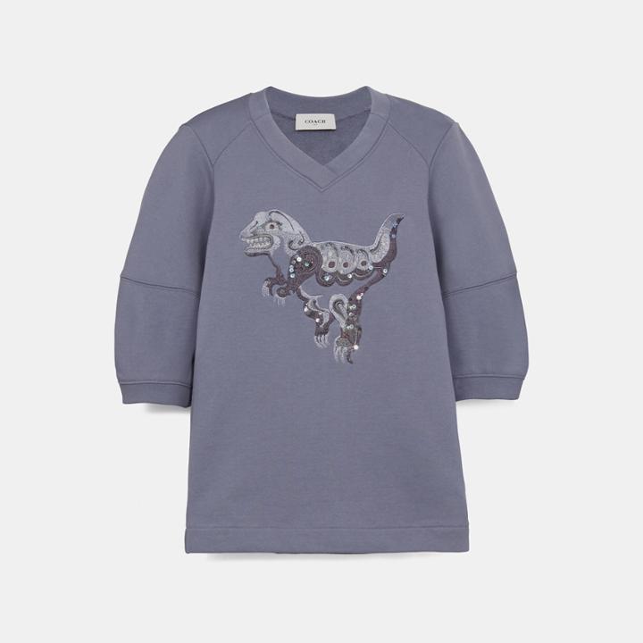 Coach Rexy By Zhu Jingyi Short Sleeve Sweatshirt