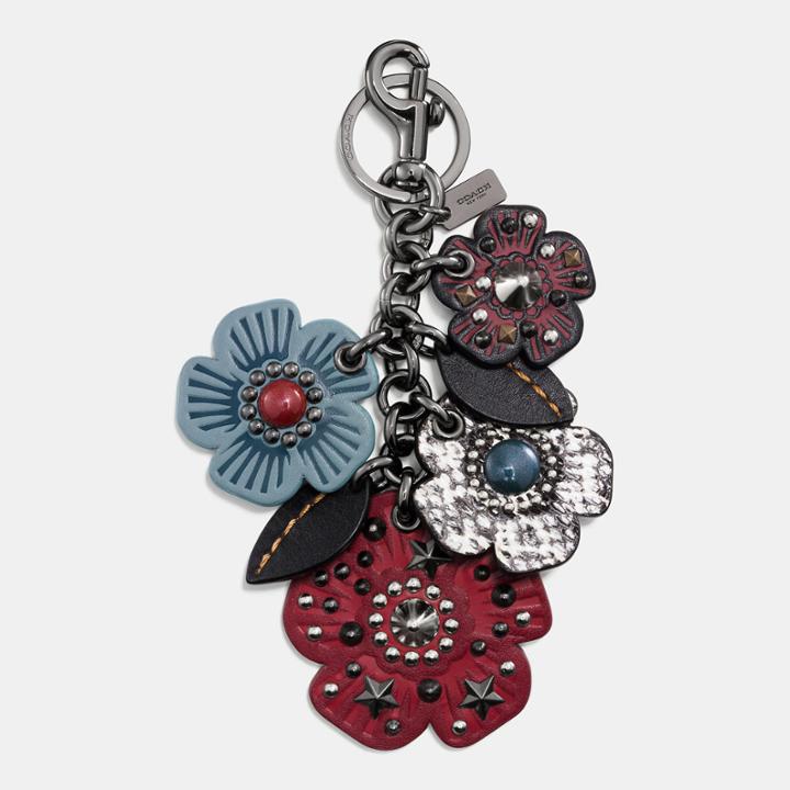 Coach Exotic Willow Floral Mix Bag Charm