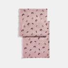 Coach Signature Butterfly Print Oblong Scarf