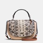 Coach Nomad Top Handle Crossbody In Colorblock Exotic Embossed Glovetanned Leather