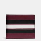Coach Modern Varsity Stripe 3-in-1 Wallet In Smooth Leather