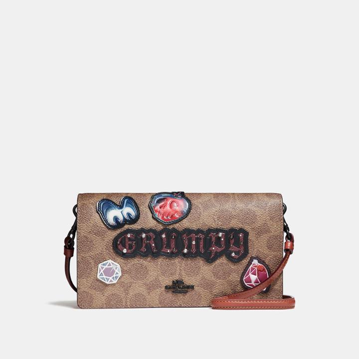 Coach Disney X Coach Grumpy Foldover Crossbody Clutch