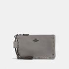 Coach Small Wristlet With Prairie Rivets