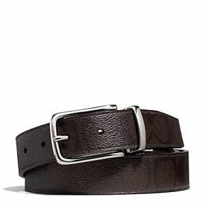 Coach - Dress Weston Signature C Cts/rev Belt Mahogany/brown 42