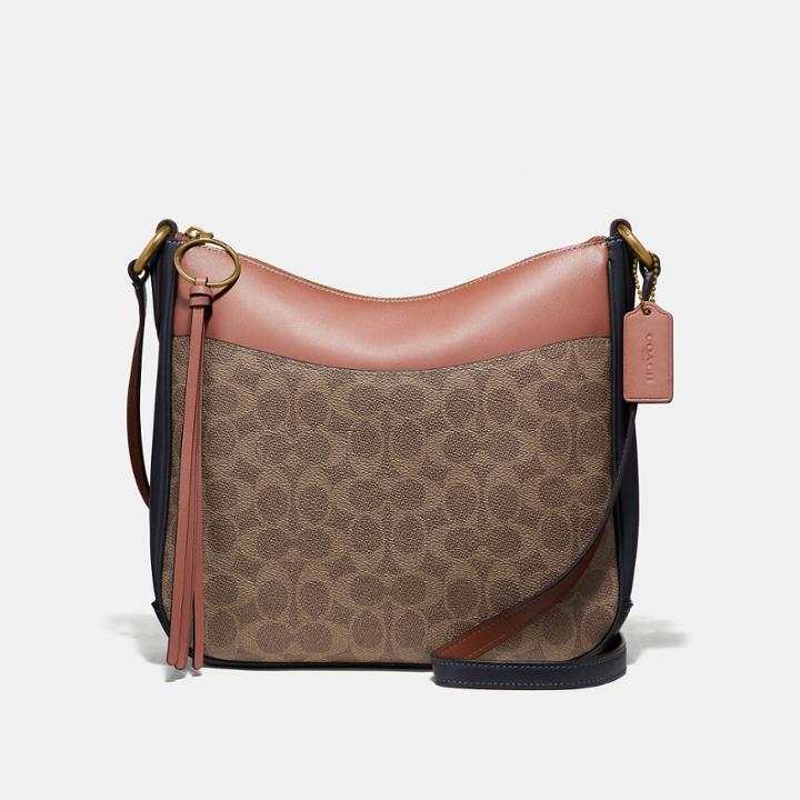 Coach Chaise Crossbody In Colorblock Signature Canvas