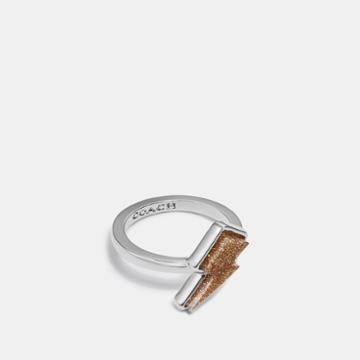Coach Lightning Bolt Ring