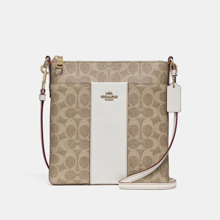 Coach Messenger Crossbody In Blocked Signature Canvas