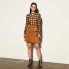 Coach A-line Skirt With Studs
