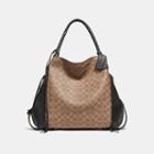 Coach Edie Shoulder Bag 42 In Signature Canvas With Whipstitch