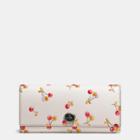 Coach Envelope Wallet In Glovetanned Leather With Cherry Print
