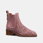 Coach Bowery Chelsea Boot With Cut Out Tea Rose