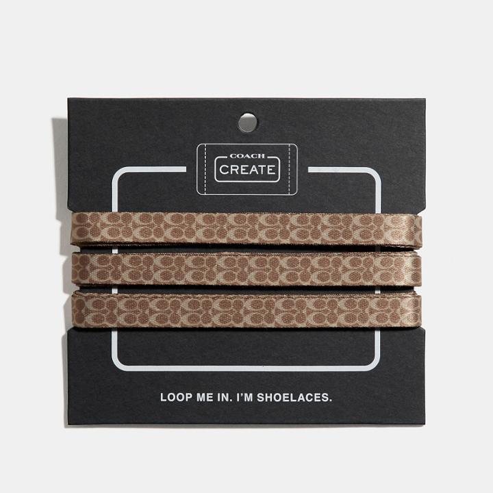 Coach Signature Print Shoe Laces