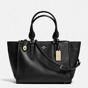 Coach - Crossgrain Lthr Crosby Carryall Li/black