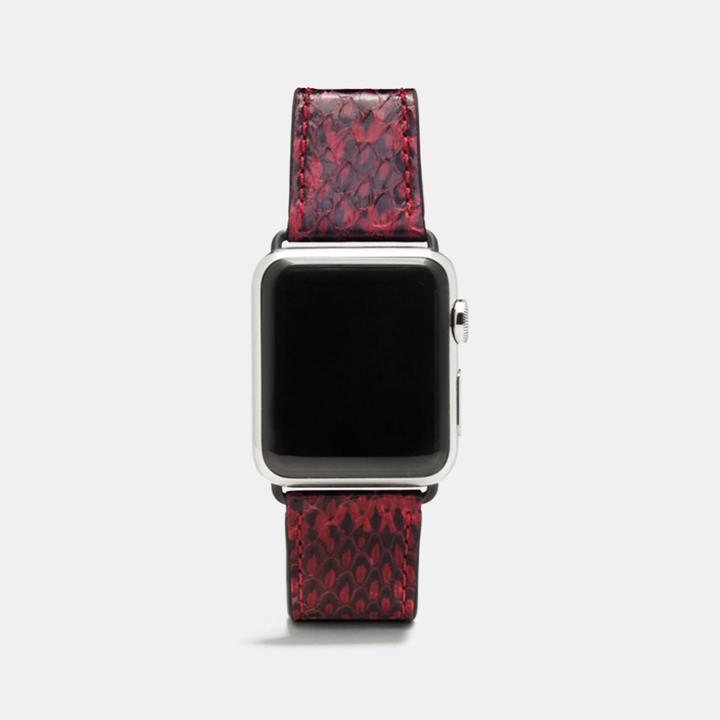 Coach Apple Watch Strap In Snakeskin