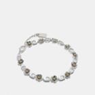Coach Sterling Silver Ditsy Willow Floral Bracelet