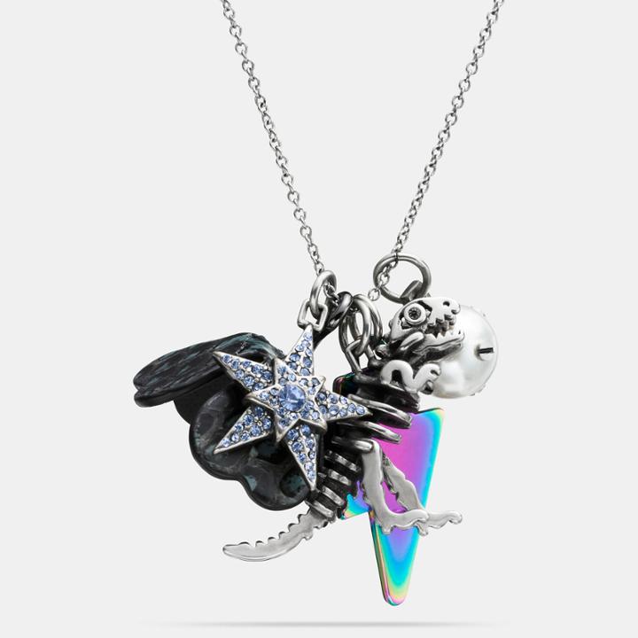 Coach Clustered Charms Long Necklace