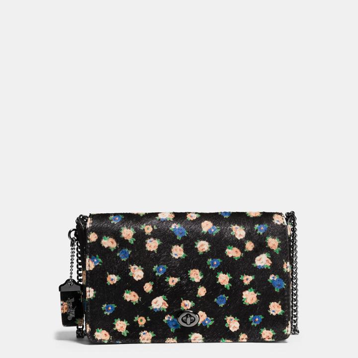 Coach Dinky Crossbody 24 In Printed Haircalf
